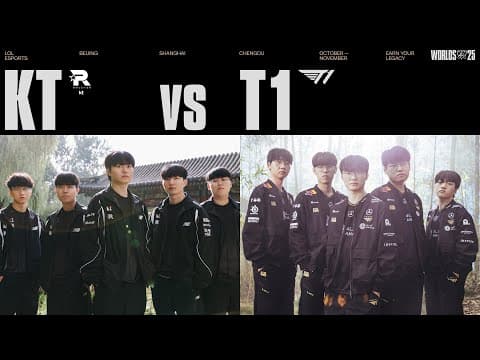 KT vs T1 | WORLDS 2025 | Finals thumbnail