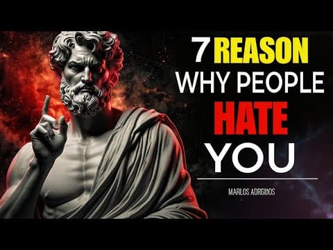 7 REASONS WHY PEOPLE SECRETLY HATE YOU | STOICISM MARCUS AURELIUS thumbnail