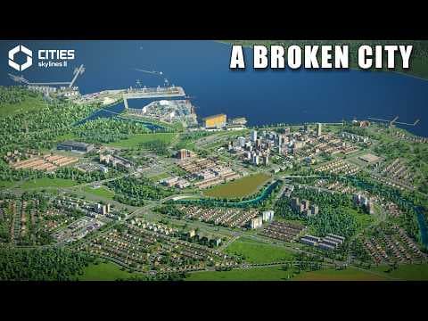 Crybaby Modder tries to fix a broken vanilla city... And it's a wild ride | Cities Skylines 2 thumbnail