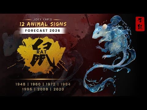 2026 Animal Signs Forecast: Rat [Joey Yap] thumbnail