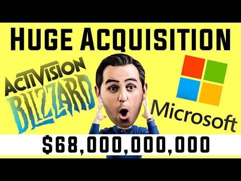 Microsoft Buys Activision Blizzard !?! | ATVI Stock | MSFT Stock |  $68.7 billion cash deal thumbnail