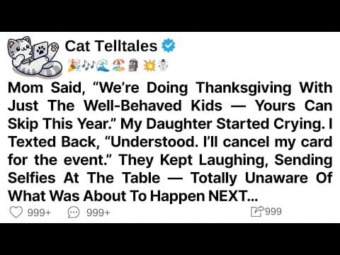 Mom Said We’re Doing Thanksgiving With Just The Well-Behaved Kids Yours Can Skip This Year.My Child thumbnail