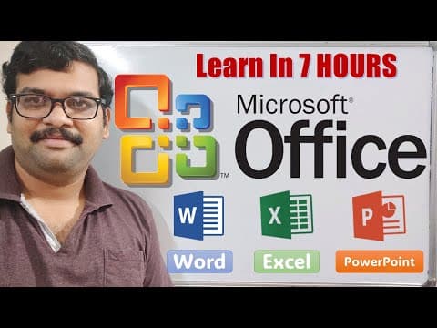 Master MS Office in 7 Hours! Word, Excel & PowerPoint Full Course || Complete Tutorial thumbnail