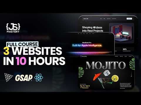 Creative Frontend Course | Master GSAP, Three.js & React in 10 Hours thumbnail