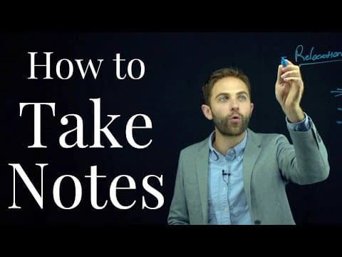 How to take effective notes in class lectures thumbnail