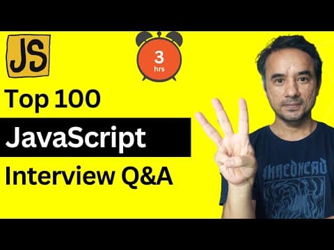 Top 100 JavaScript Interview Questions and Answers thumbnail