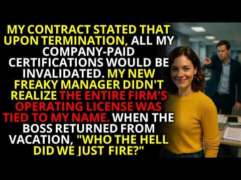 They Fired Me for “Redundancy”—Then Found Out I Held the Only Operating License 💼 thumbnail
