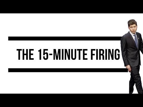 Why Was Sam Altman Abruptly Fired From OpenAI? thumbnail