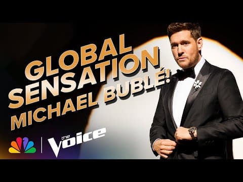 Michael Bublé Surprises the Coaches at Every Turn | The Voice | NBC thumbnail
