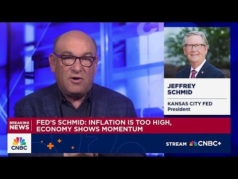 Fed's Schmid: Inflation is too high, economy shows momentum thumbnail