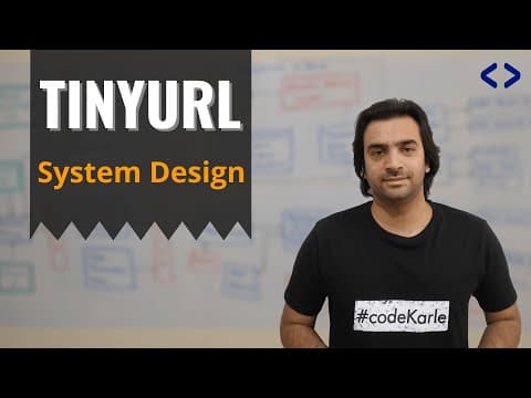 TinyURL System Design | URL Shortner System Design Interview Question | Bitly System Design thumbnail