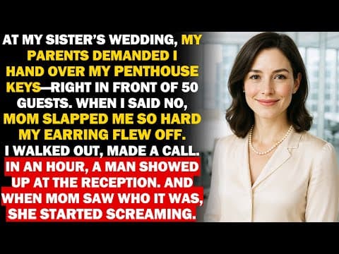 At My Sister’s Wedding, My Parents Demanded My Penthouse  I Refused—Mom Slapped Me  I Chose Revenge thumbnail