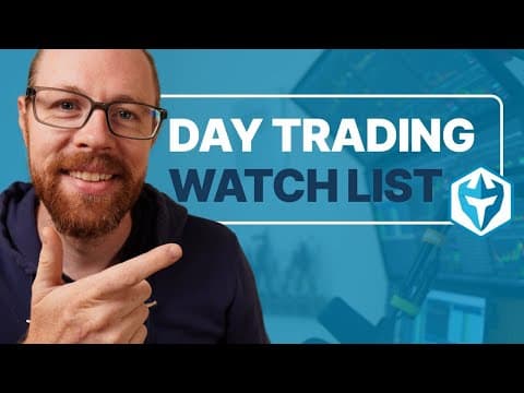Watch List for MONDAY! thumbnail
