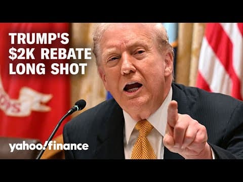Trump is promising $2,000 for Americans, but here's why it may not happen thumbnail