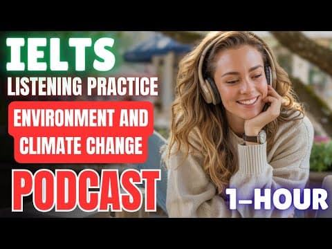 1 Hour IELTS Listening Practice || Environment & Climate Change 🌍 || Advanced English Listening thumbnail