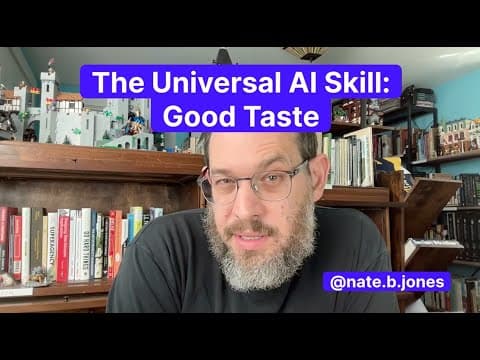 How to develop taste for thriving with AI at work thumbnail