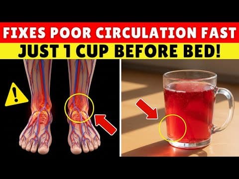 SENIORS, Just 1 Cup of THIS Drink Boosts Leg Circulation in 24 Hours! | Senior Health Tips thumbnail