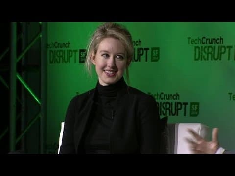 Getting Blood Work Done with Elizabeth Holmes of Theranos | Disrupt SF 2014 thumbnail