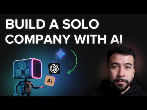 How to Start a One-Person Business with AI (A-Z Tutorial) thumbnail