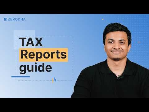 How to download tax reports from Zerodha Console - Complete guide thumbnail
