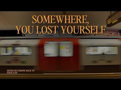 notes on coming back to YOUR life. thumbnail