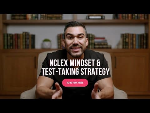 NCLEX Test Taking Strategy & Mindset | Nurse Mike's NCLEX Review Series thumbnail