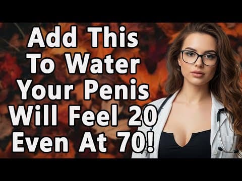 Don't Drink Plain Water After 50! Add This Mineral For Insane Blood Flow | Advice For Elderly thumbnail