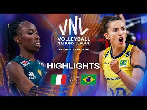 Italy 🇮🇹 vs. Brazil 🇧🇷 - Gold Match | Women's VNL 2025 - Highlights thumbnail