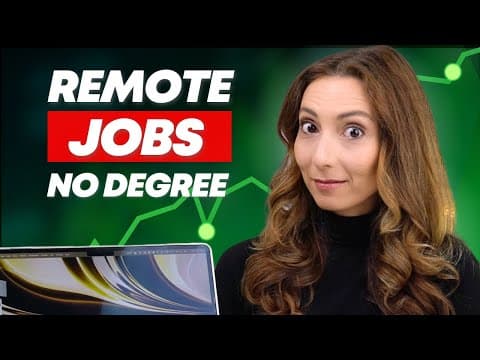Top 7 Remote Jobs Without a Degree thumbnail