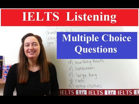 IELTS Listening Tips: Multiple Choice thumbnail