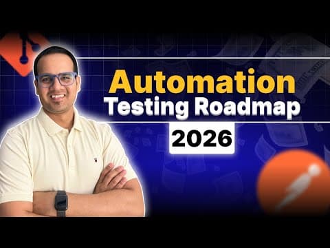 How to Become an Automation Tester in 2026 (Step-by-Step Beginner Roadmap) | automatewithamit thumbnail