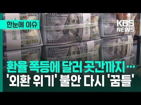 왜 원달러 환율이 급등하고 달러 곳간이 감소하는가, 향후 위기 가능성은? thumbnail