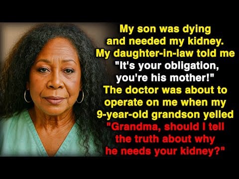 My kidney donation to my son was seconds away when my grandson revealed a secret... thumbnail