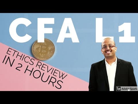 CFA Level 1 | Ethics Review in 2 Hours | Sanjay Saraf Sir | SSEI thumbnail