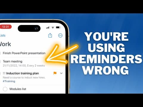 Become a Reminders PRO with this iPhone Tutorial! thumbnail