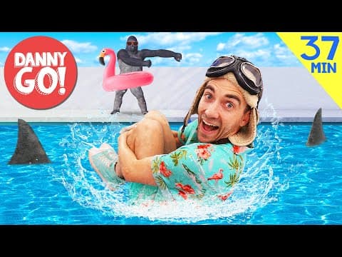 Summer Dance CHALLENGE! ☀️💦 30min+ Exercise Movement Break | Danny Go! Songs for Kids thumbnail