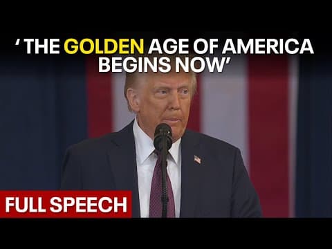 Pres. Donald Trump's inauguration: FULL SPEECH thumbnail