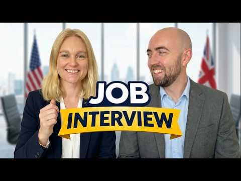 Business English Job Interview Weaknesses | How to Interview for American British Companies Culture thumbnail