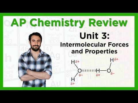 AP Chemistry Review: Unit 3 (Intermolecular Forces and Properties) thumbnail