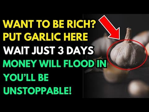 Place Garlic Here for 7 Days – Money Will Pour In, Unstoppable Wealth! Try It Now! thumbnail