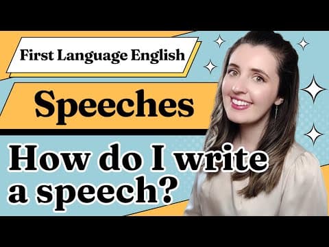 First Language English IGCSE: Speech Writing thumbnail