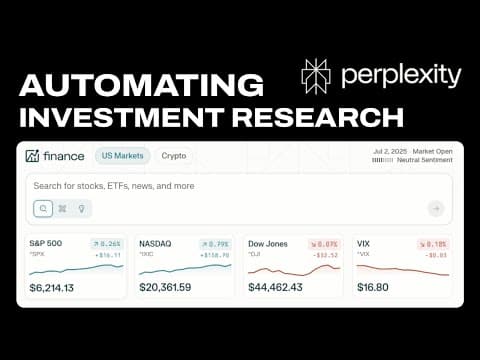 Automating Investment Research with Perplexity Finance - Tasks, Alerts, Earnings thumbnail
