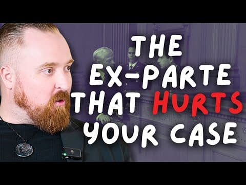Ex-Parte Filings in Family Law: When to Use Them and When to Avoid Them | Fathers Rights Playbook thumbnail