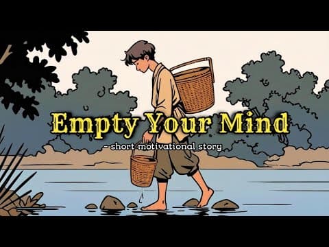 Empty Your Mind - a powerful Motivational Story for your Life | Wordy Tales thumbnail