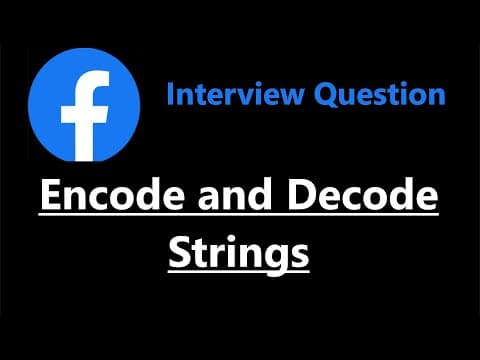 Encode and Decode Strings - Leetcode 271 - Python thumbnail