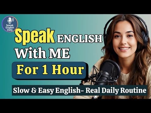 1 Hour ENGLISH SPEAKING Practice That Will CHANGE Your Life | A1–A2 | Real Life English Podcast thumbnail