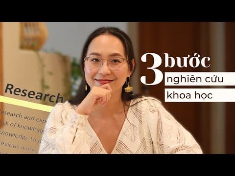 3 BƯỚC LÀM BÀI NGHIÊN CỨU KHOA HỌC // Writing Research Papers thumbnail