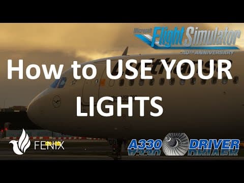 How to USE YOUR LIGHTS in the A320 Family | Real Airbus Pilot thumbnail