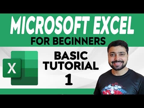 Microsoft Excel Tutorial for Beginners - FREE Online Excel Course | Excel Tutorial Part 1 thumbnail