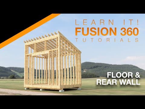 Autodesk Fusion 360 - Part 1/4 - Model and Assemble a Shed - Intermediate/Advanced (2023) thumbnail
